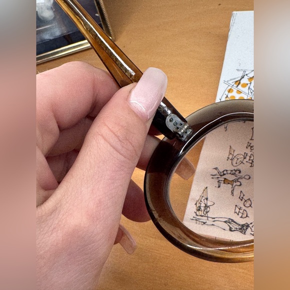 Late 60s Oversized Gradient Brown Round Sunglasses - Picture 7 of 7